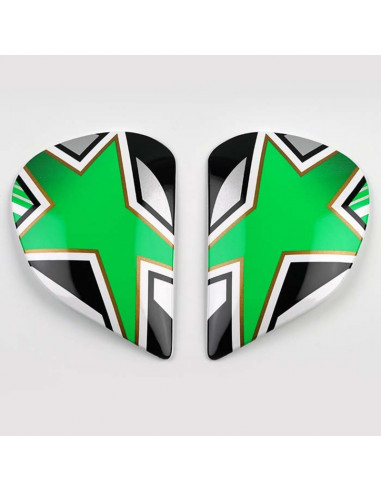 PLATINE ECRAN ARAI SAJ STARFLAG 2 GREEN CASQUE INTEGRAL