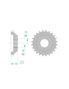 Pignon AFAM pour moto au pas de 530