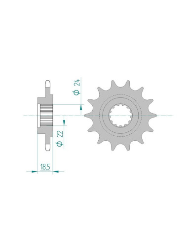 Kit chaine AFAM alu KAWASAKI Z 800 pas 520 2013 à 2013