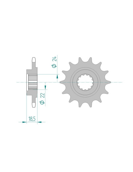 Kit chaine AFAM alu KAWASAKI Z 800 pas 520 2013 à 2013