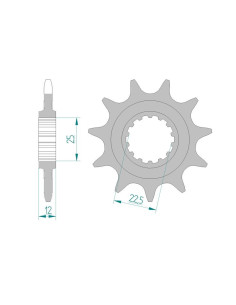 Pignon AFAM pour moto au pas de 520