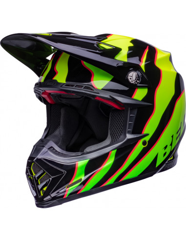 Casque BELL Moto-9S Flex - Claw Gloss Black/Green