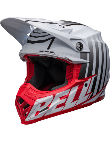 Casque BELL Moto-9S Flex - Sprint Matte/Gloss White/Red