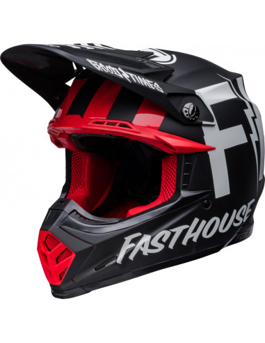 Casque BELL Moto-9S Flex - Fasthouse Tribe Matte/Gloss Black/White