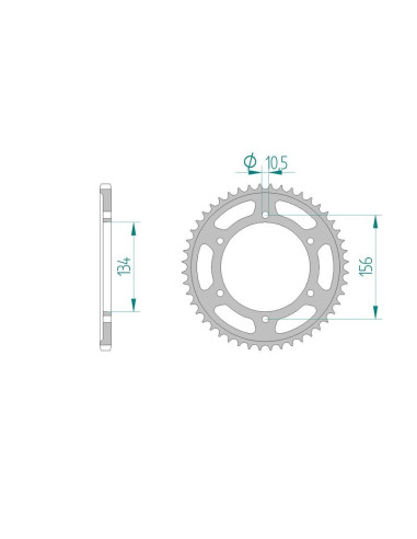 Kit chaine AFAM acier KAWASAKI KR1S 250 KR250C2-3 pas 520 1990 à 1992