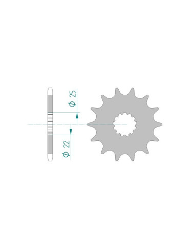 Kit chaine AFAM acier KAWASAKI KX 250 M1,M2 pas 520 2003 à 2004