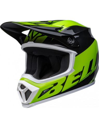 Casque BELL MX-9 Mips - Disrupt Gloss Black/Green