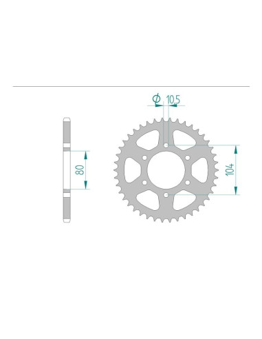 Kit chaine AFAM acier KAWASAKI GPZ 550 X A1-6 pas 520 1984 à 1992