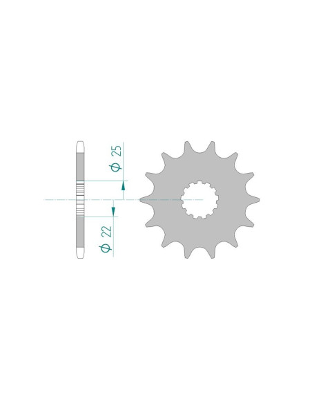 Kit chaine AFAM acier KAWASAKI ER 6 F CAF,CBF EX 650 pas 520 2005 à 2013