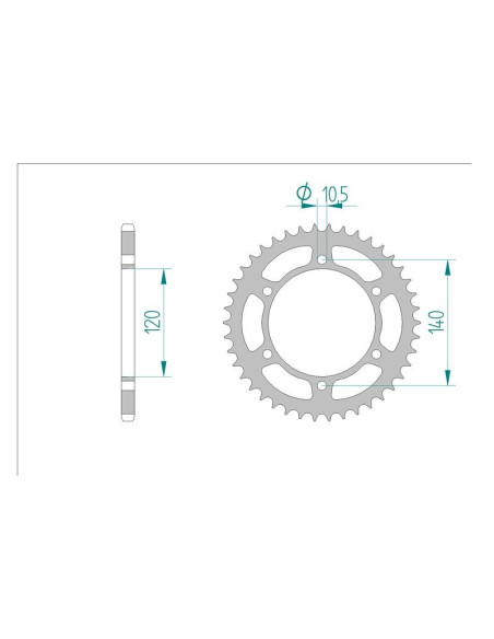 Kit chaine AFAM acier KAWASAKI W 800 ABF,ACF,ADF pas 520 2011 à 2016