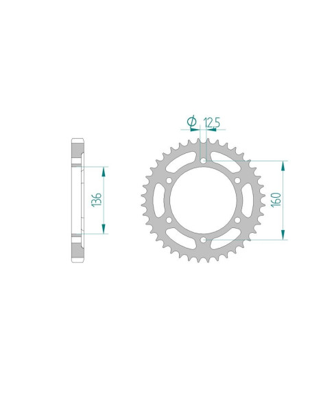 Kit chaine AFAM acier KAWASAKI GPZ 1000 RX A1-A3 pas 630 1986 à 1989