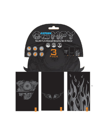 Tour de cou OXFORD Comfy HD Graphics - jeu de 3