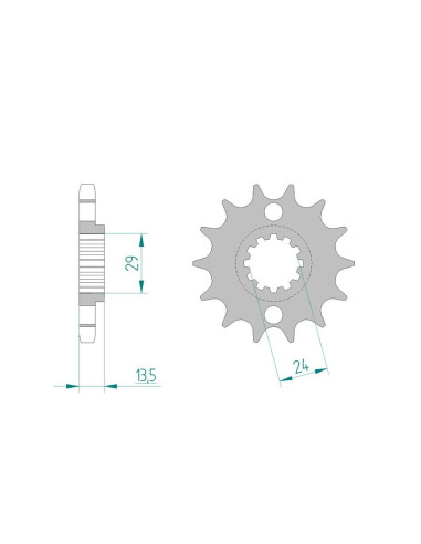 Kit chaine AFAM acier KAWASAKI GPZ 1100 R1-2 pas 630 1983 à 1984