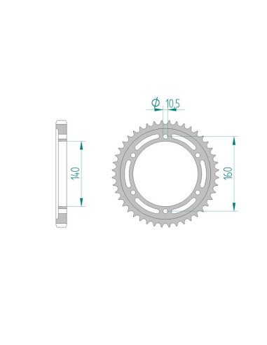 Kit chaine AFAM acier KAWASAKI GPZ 1100 E/ ABS E1-E4-F4 pas 530 1995 à 1999
