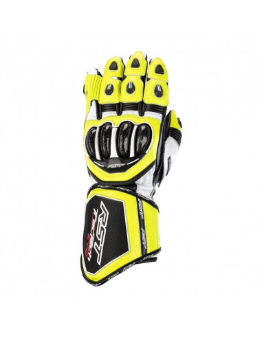 Gants RST Tractech Evo 4 cuir jaune fluo/noir taille M