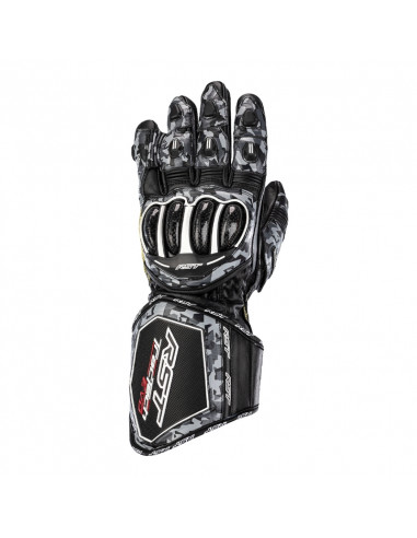 Gants RST Tractech Evo 4 cuir gris camo/noir taille S