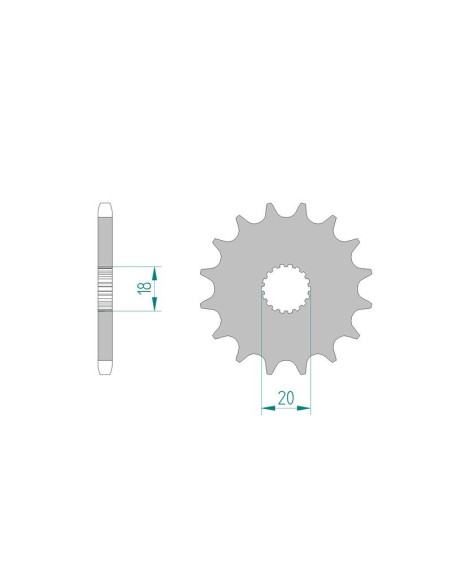 Kit chaine AFAM acier KREIDLER ENDURO 125 DD 80 Km/h Germany pas 428 2008 à 2011