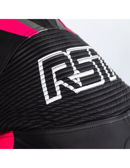 Combinaison RST Tractech Evo 4 femme cuir - noir/rose taille XL