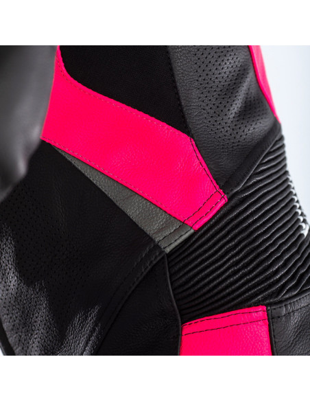 Combinaison RST Tractech Evo 4 femme cuir - noir/rose taille XL