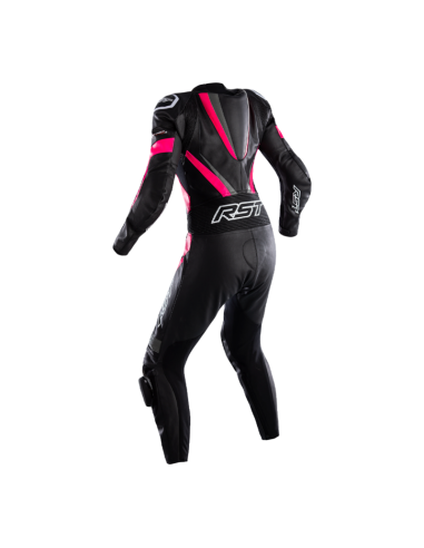 Combinaison RST Tractech Evo 4 femme cuir - noir/rose taille S