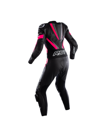 Combinaison RST Tractech Evo 4 femme cuir - noir/rose taille S