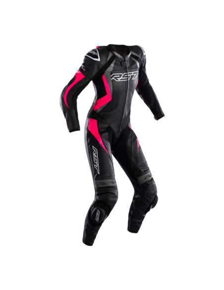 Combinaison RST Tractech Evo 4 femme cuir - noir/rose taille XS