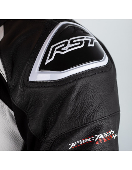Combinaison RST Tractech Evo 4 femme cuir - noir/blanc taille XS