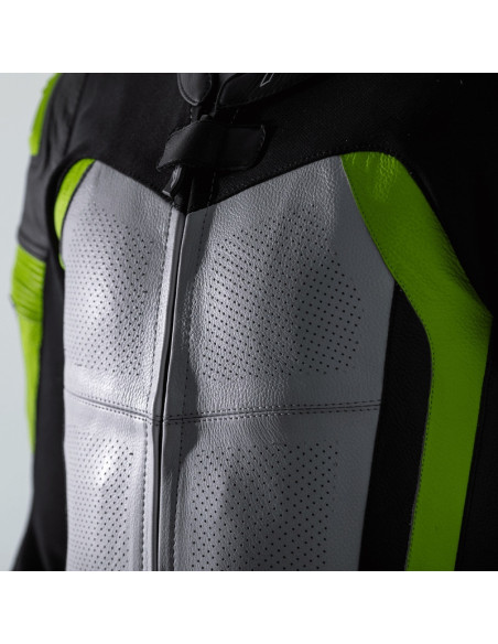 Combinaison RST Pro Series Airbag cuir - jaune fluo/camo taille L