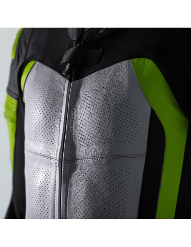 Combinaison RST Pro Series Airbag cuir - jaune fluo/camo taille XL