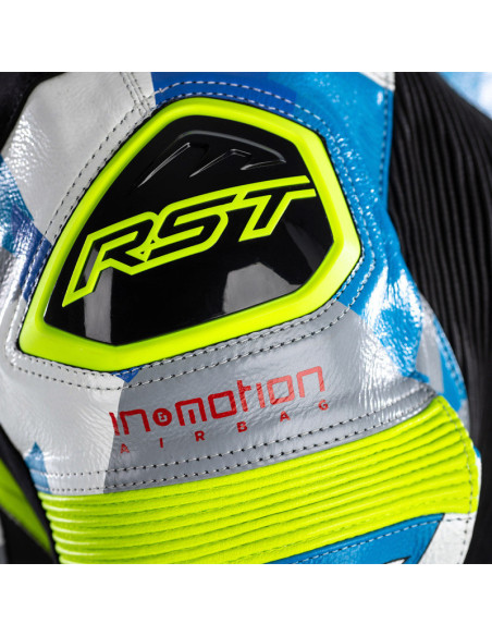 Combinaison RST Pro Series Airbag cuir - bleu/camo taille S