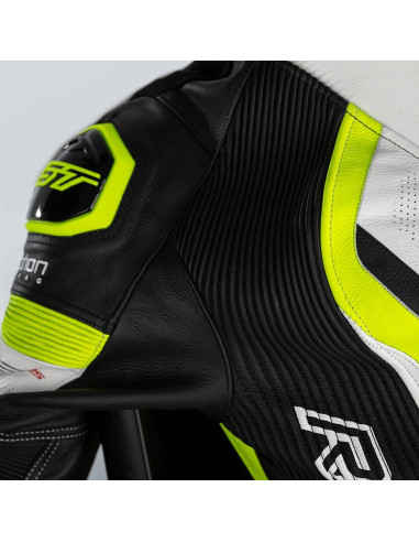 Combinaison RST Pro Series Airbag cuir - jaune fluo/camo taille XS