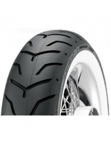 Pneu DUNLOP D407 SW (HARLEY-D) Flancs Blancs Fins 180/65 B 16 M/C 81H TL