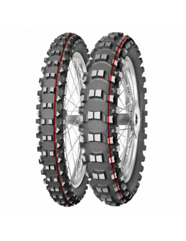 Pneu MITAS TERRA FORCE-MX SM - Soft To Medium - 120/90-18 M/C 65M TT red