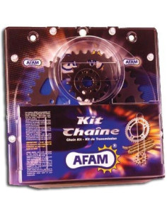 Kit chaine AFAM acier KYMCO MXU 50 REVERSE pas 520 2007 à 2013    2
