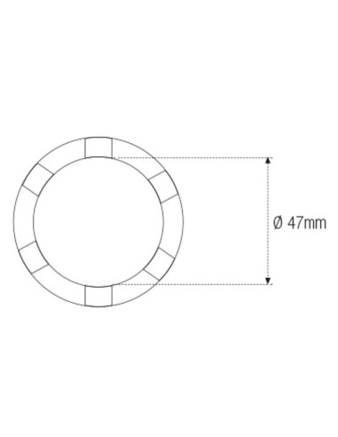 Douille à créneaux MOTION PRO Ø47mm
