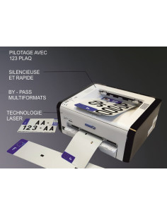 Cartouche d'encre PPI imprimante plaque immatriculation Ricoh V4 PRO PLAQUES 2