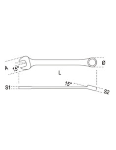 Clé mixte BETA - 12mm 2
