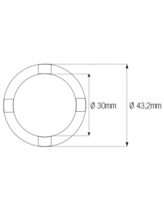 Douille à créneaux JMP pour bras oscillant/chassis Øint.30mm/Øext.43,2mm 4 crans Suzuki 2