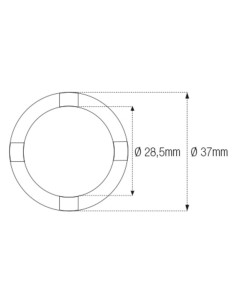 Douille à créneaux JMP pour bras oscillant/chassis Øint.28,5mm/Øext.37mm 4 crans Kawasaki 2