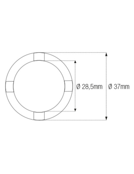 Douille à créneaux JMP pour bras oscillant/chassis Øint.28,5mm/Øext.37mm 4 crans Kawasaki