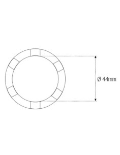 Douille à créneaux JMP Ø44mm 3/8'' 2