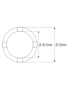 Douille à créneaux JMP pour bras oscillant/chassis Øint.40,5mm/Øext.50mm 4 crans Honda 2