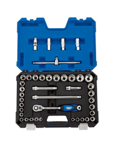 Coffret douilles & cliquet 1/2’’ DRAPER métrique & pouce (41 pièces)