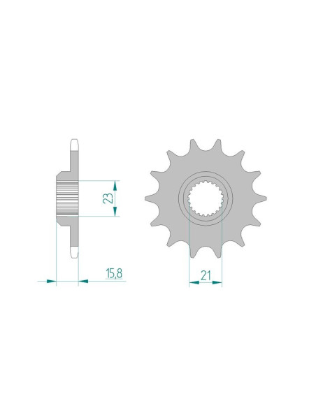 Kit chaine AFAM acier MZ 660 TOUR pas 520 1997 à 1998