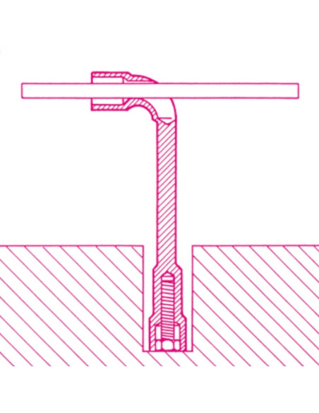 Clé à pipe débouchée BETA - 7mm chromée polie