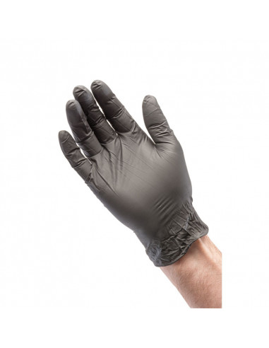 Gants nitrile d’atelier DRAPER noir (100 pièces)