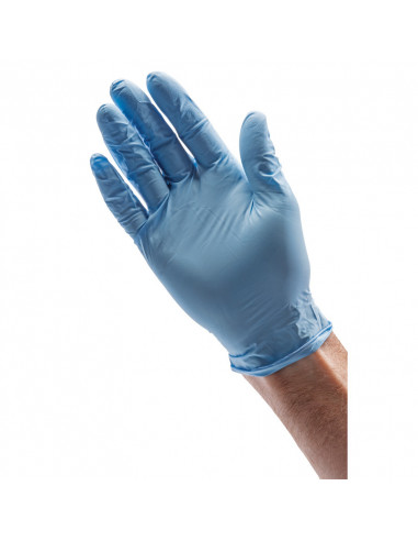 Gants de protection DRAPER nitrile bleu (10 pièces)