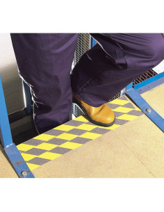 Ruban adhésif sécurité DRAPER noir/jaune 18m 2