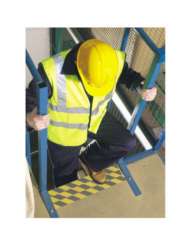 Ruban adhésif sécurité DRAPER noir/jaune 18m