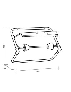 Dérouleur mural KATRIN Blue Line 2